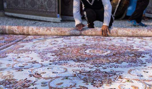 روش اصولی لول کردن قالی در قالیشویی دیباجی